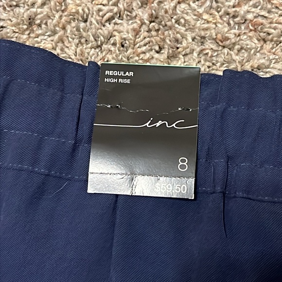 NWT Inc Size 8, Navy blue shorts. - Picture 3 of 6